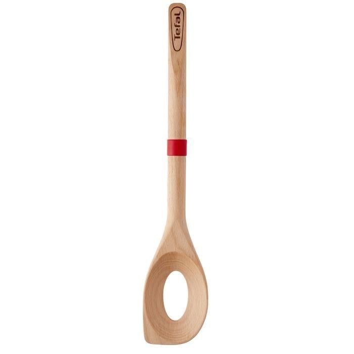 Cuchara de risotto TEFAL Ingenio - Madera de haya y silicona platino - 32 cm 1