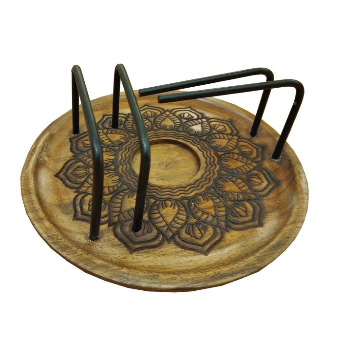 Soporte Incienso Arabe DKD Home Decor Marron Negro 15 x 3 x 15 cm (4 Unidades) 0 Soporte Incienso Arabe DKD Home Decor Marron Negro 15 x 3 x 15 cm (4 Unidades) 0