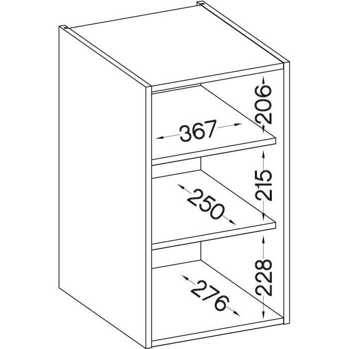 Armario alto con 1 puerta batiente - Gris mate - L 40 x P 31,6 x 72 cm - LASSEN 3 Armario alto con 1 puerta batiente - Gris mate - L 40 x P 31,6 x 72 cm - LASSEN 3