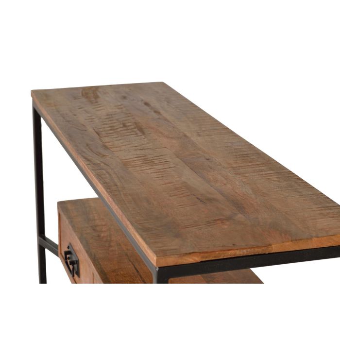 Giner y Colomer Consola Industrial Madera de Mango y Metal 77x110x35 cm 2 Giner y Colomer Consola Industrial Madera de Mango y Metal 77x110x35 cm 2