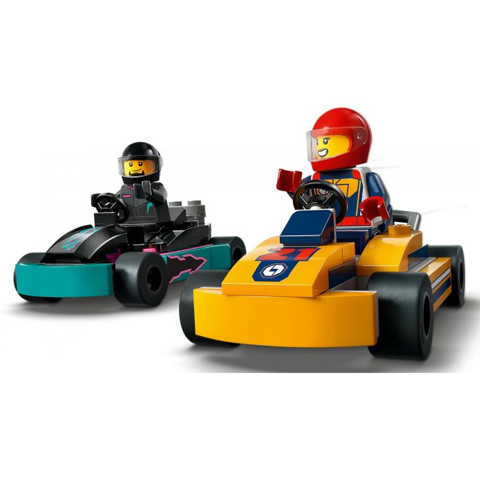 LEGO 60400 City Karts y Pilotos de Carreras, Juego de Construcción de Vehículos con 2 Minifiguras, Juguete para Niños y Niñas +4 Años 4 LEGO 60400 City Karts y Pilotos de Carreras, Juego de Construcción de Vehículos con 2 Minifiguras, Juguete para Niños y Niñas +4 Años 4