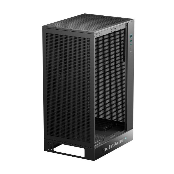 DeepCool CH270 Caja Micro-ATX Semitorre Gaming Digital Negra con Panel Cristal Templado para Placas Micro-ATX/Mini-ITX 5