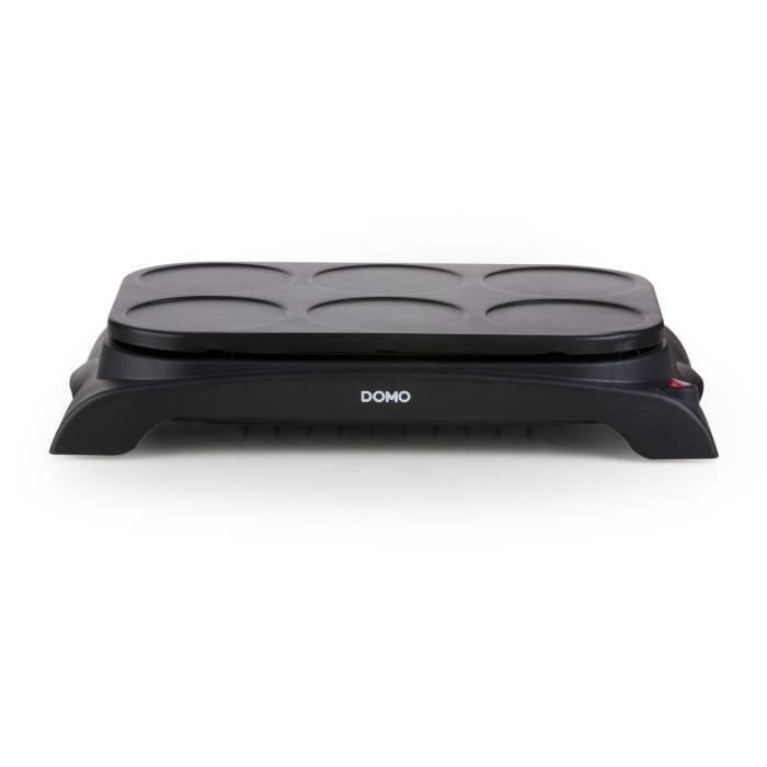 DOMO DO8710W Crepiere + Wok - 6 personas - 1000W - Negro 1 DOMO DO8710W Crepiere + Wok - 6 personas - 1000W - Negro 1