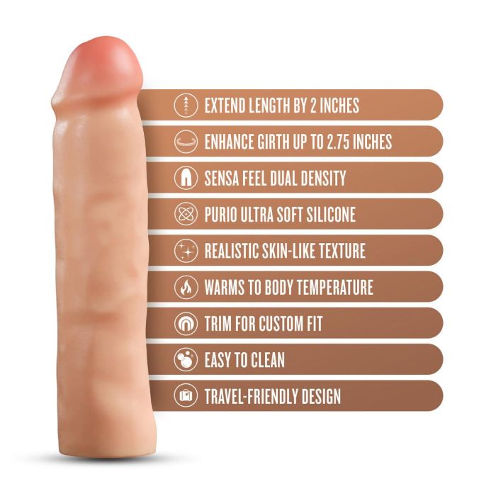 Funda para pene Blush Performance Plus Carne Ø 4,5 cm 5 Funda para pene Blush Performance Plus Carne Ø 4,5 cm 5