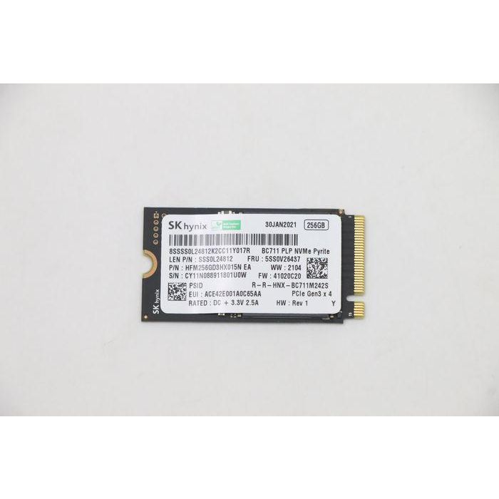 Lenovo 256GB M.2 2242 SSD, PCIe 3.0 x4 NVMe interface, designed for laptops and compatible devices, high-speed performance. Lenovo 256GB M.2 2242 SSD, PCIe 3.0 x4 NVMe interface, designed for laptops and compatible devices, high-speed performance.