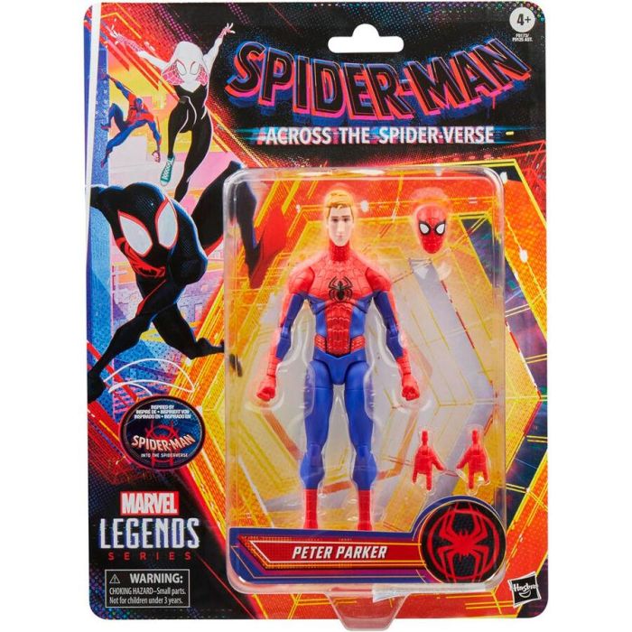Hasbro Marvel Legends Series Spider-Man Figura de Acción de Peter Parker de Spider-Man: Un nuevo universo