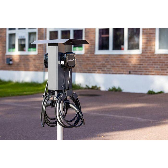 Next Green Soporte Polebox 205 D2 para Cargadores de Vehículos Eléctricos, Montaje en Poste 8