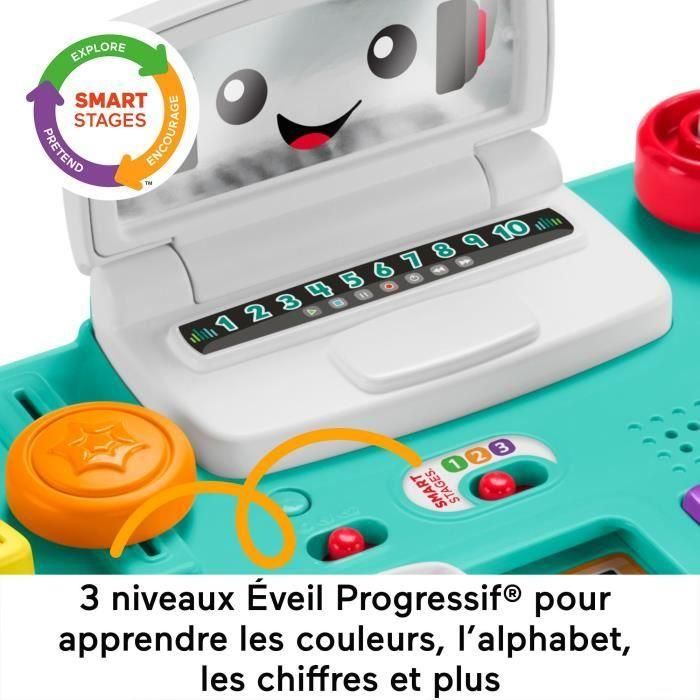 Fisher-Price HRB64 Mesa de Actividades Mi DJ Musical Interactiva, Juguete Ríe y Disfruta para Bebés y Niños Pequeños 4