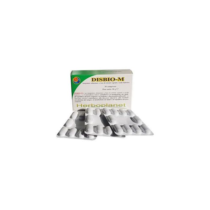 HERBOPLANET Disbio-M 30 Comp. Suplemento con Berberis y Ácido Butírico para el Mantenimiento Intestinal