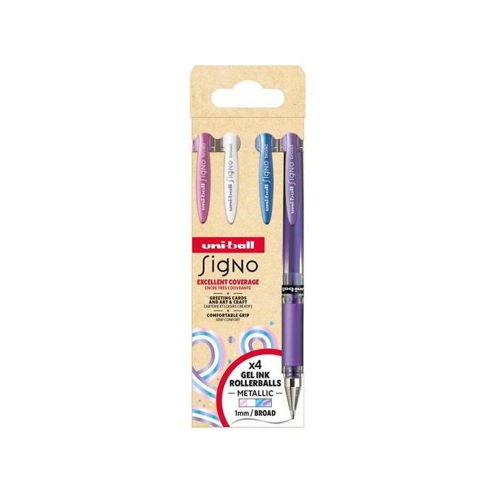 Uniball Rollerball Signo Broad Um-153 1.0 mm Surtido No.2 Set 4 Ud