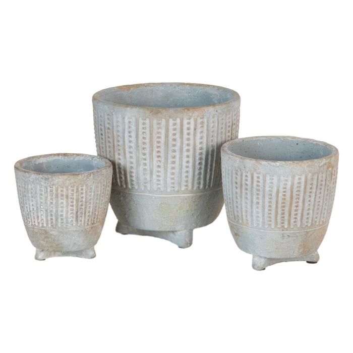 Macetero Cemento Decoración 14 X 14 X 14 cm
