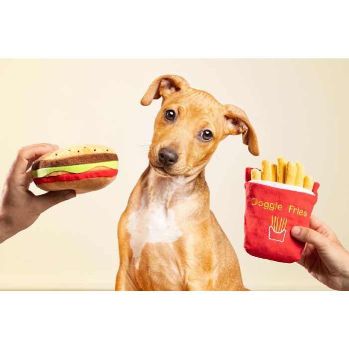 Gloria Peluche para Perro Gloriafries Patatas Fritas con Sonido y Crujiente Suave para Razas Medianas y Pequeñas 3