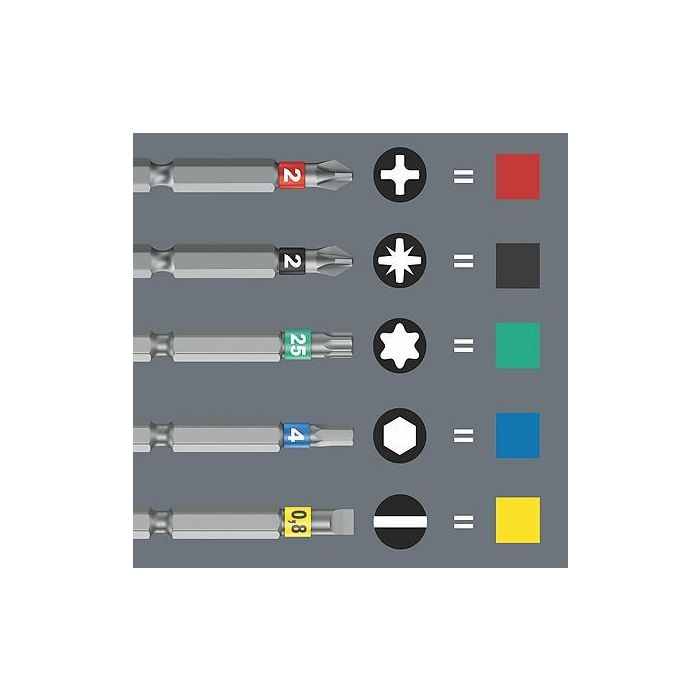 Wera 05051060001 Kraftform Kompakt 838 RA S Set 1 - Juego de 14 Piezas con Mango Ergonómico y Portabrocas Magnético 8 Wera 05051060001 Kraftform Kompakt 838 RA S Set 1 - Juego de 14 Piezas con Mango Ergonómico y Portabrocas Magnético 8