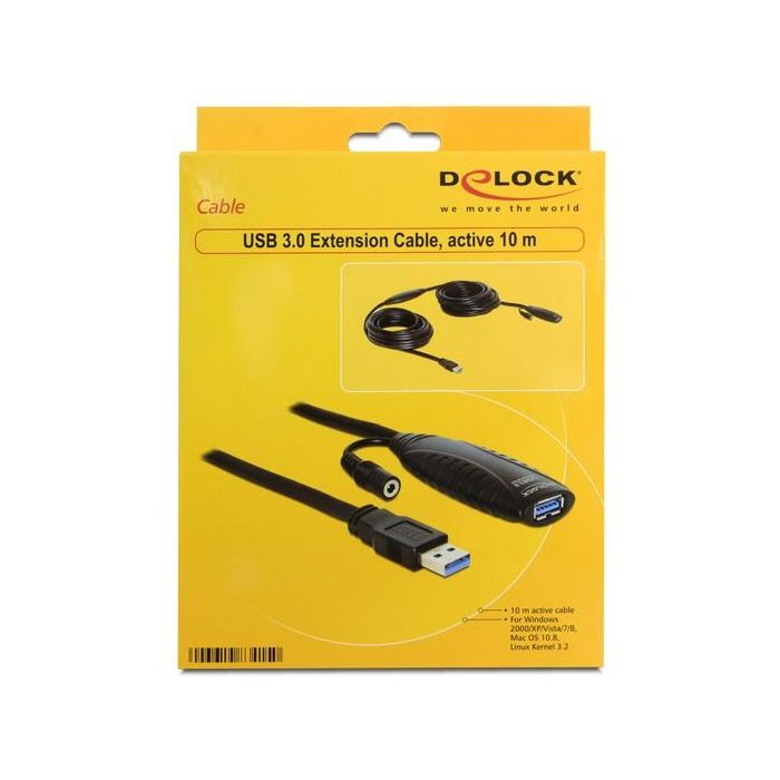 DELOCK Kabel USB 3.0 Verlngerung. aktiv 10 m 1 DELOCK Kabel USB 3.0 Verlngerung. aktiv 10 m 1