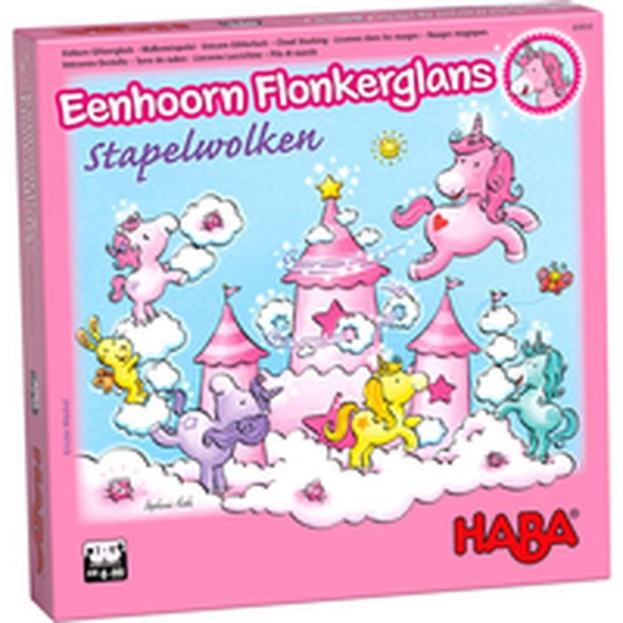 Juego de Mesa HABA Unicorn Glitterluck Cloud Stacking 6 Juego de Mesa HABA Unicorn Glitterluck Cloud Stacking 6