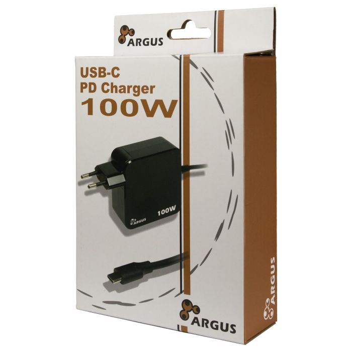 Inter-Tech PD-2100 Cargador USB-C 100W Negro 2