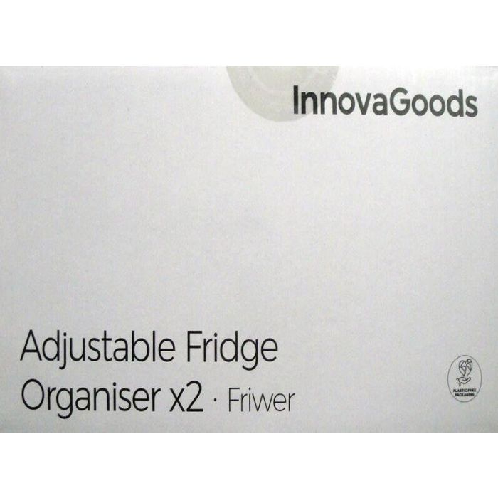 Organizador Ajustable para Nevera Friwer InnovaGoods 2 Unidades 8 Organizador Ajustable para Nevera Friwer InnovaGoods 2 Unidades 8