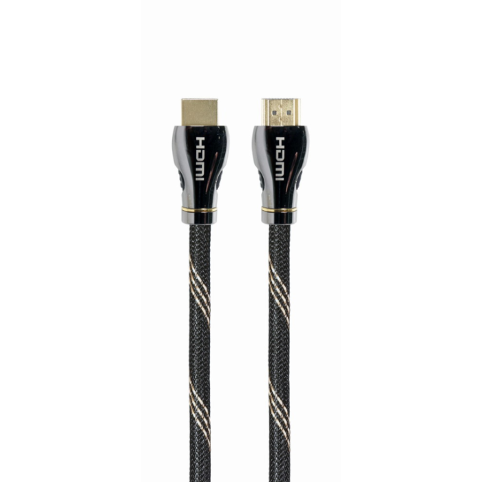 GEMBIRD CCBP-HDMI8K-2M Cable HDMI 2.1 Macho a Macho Chapado en Oro Negro 2 Metros GEMBIRD CCBP-HDMI8K-2M Cable HDMI 2.1 Macho a Macho Chapado en Oro Negro 2 Metros