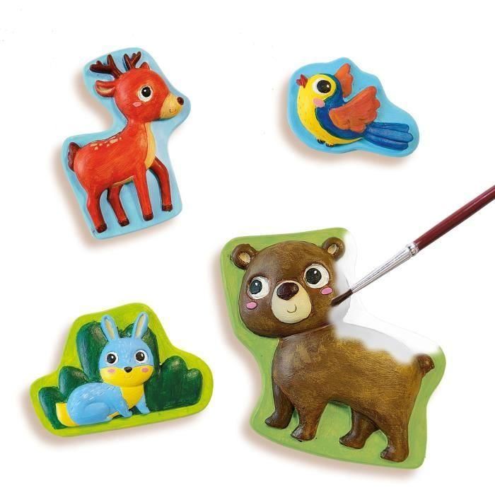 Moldura y pintura - Animales del bosque - SES CREATIVE - Fabricado con plástico reciclado 2 Moldura y pintura - Animales del bosque - SES CREATIVE - Fabricado con plástico reciclado 2