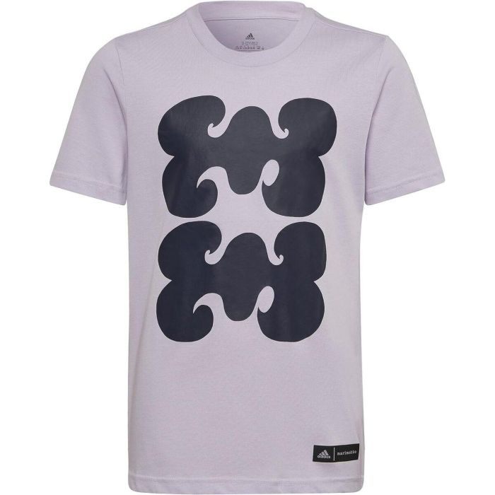 Camiseta de Manga Corta Infantil Adidas Marimekko Ciruela 15