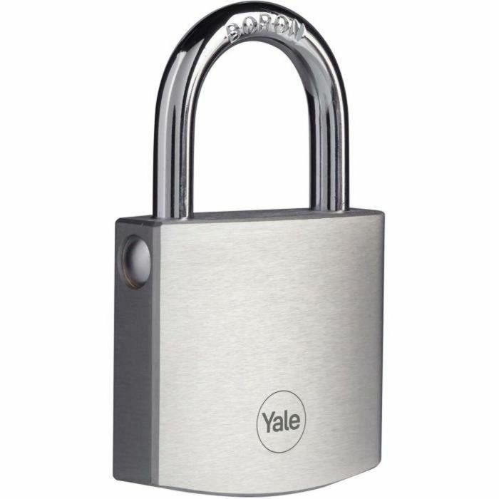 Yale Y120DB/50/127/1 Candado de latón cromado 50 mm con alta resistencia a la intemperie y 3 llaves reversibles 4