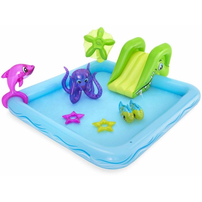 Bestway Piscina Hinchable Parque de Juegos Acuario 239x206x86 cm +2 Años Jardin 53052 19