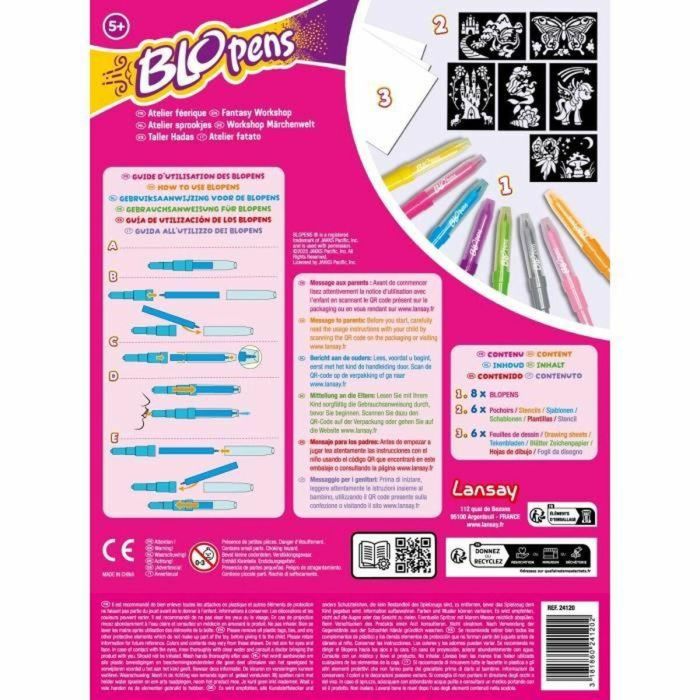 LANSAY LAN3181860241202 Blopens Taller de Hadas – Kit para Colorear con Aerógrafo – A partir de 5 años 1