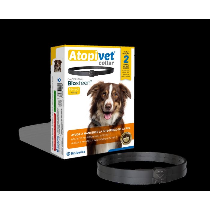 Atopivet Collar Antiparasitario para Perros de más de 10 kg, 75 cm, 1 Unidad 1