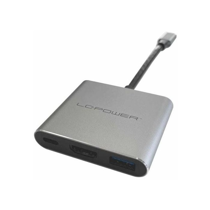 LC-Power LC-HUB-C-MULTI-4-V2 - Hub USB-C a USB-A, USB-C, HDMI Multi-Puerto