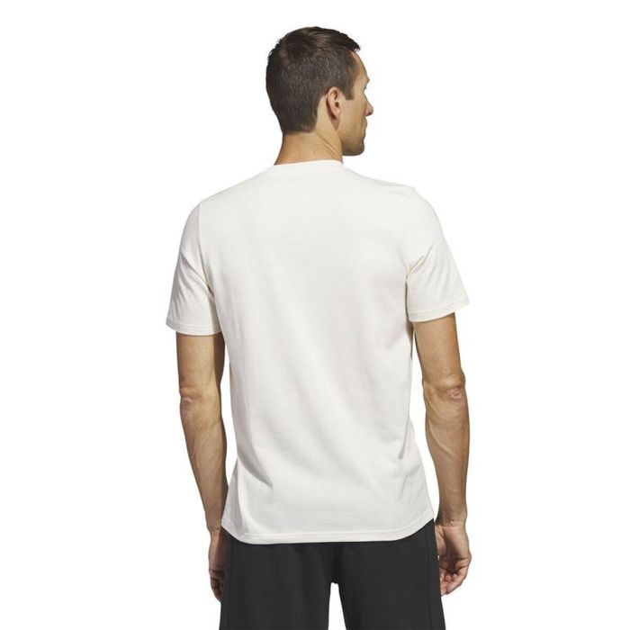 Camiseta de Manga Corta Hombre Adidas Lounge Blanco M