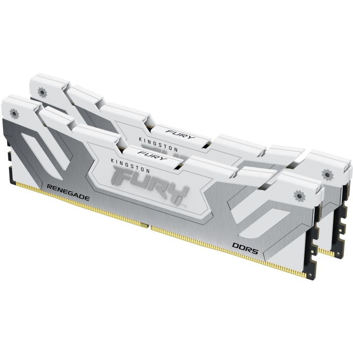 Kingston FURY Renegade White XMP Memoria RAM 48GB (2x24GB) DDR5 8400MT/s CL40 CUDIMM para PC 0 Kingston FURY Renegade White XMP Memoria RAM 48GB (2x24GB) DDR5 8400MT/s CL40 CUDIMM para PC 0