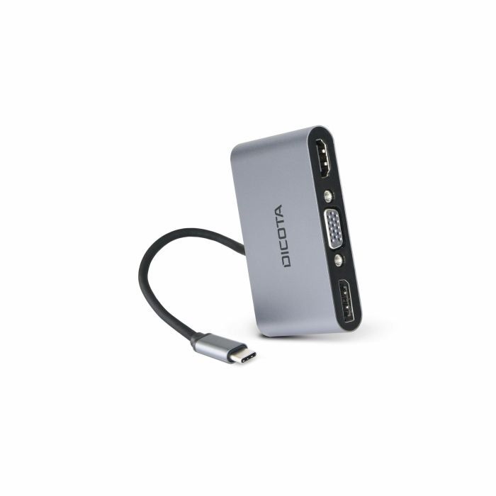 D Dicota USB-C Portable 5-in1 Docking Station 4K HDMI/DP PD 2