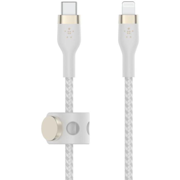 Belkin PRO Flex Cable Lightning a USB-C, 15W, certificado Apple, 2m, blanco 0 Belkin PRO Flex Cable Lightning a USB-C, 15W, certificado Apple, 2m, blanco 0