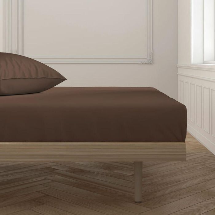 Sábana Bajera Ajustable Happy Home Marrón Cama de 120 6 Sábana Bajera Ajustable Happy Home Marrón Cama de 120 6