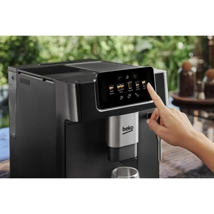 Beko CEG7302B Cafetera con Molinillo 1350 W 19 Bares Negra 3