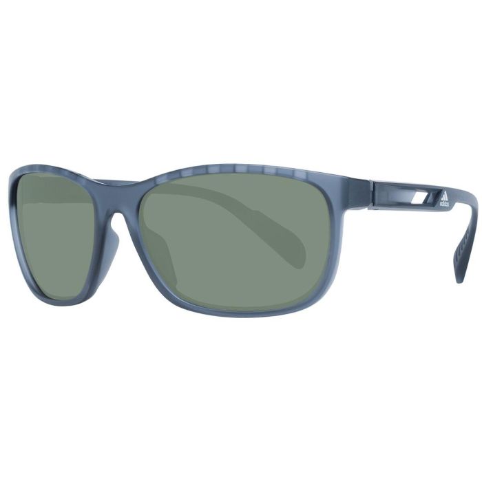 Marcolin SP0014 20N Gafas de sol para hombre, diseño cuadrado, montura grey/other, cristales verdes, puente 16 mm, calibre 62 mm, patillas 130 mm 3