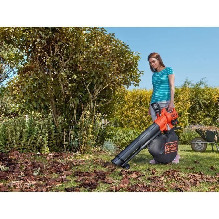 Aspiradora-trituradora BLACK+DECKER 36V - Con batería y cargador - Bolsa de 45L 1 Aspiradora-trituradora BLACK+DECKER 36V - Con batería y cargador - Bolsa de 45L 1
