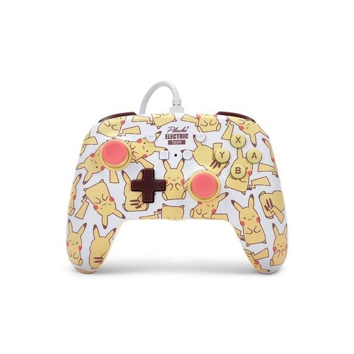 Power A Mando con Cable 1526547-01 para Nintendo Switch Pikachu Blush con Cable de 3m y Botones Asignables 9