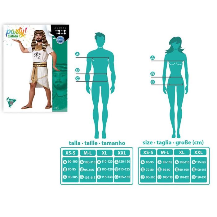 Disfraz Egipcio para Hombre Adulto - Túnica y Accesorios - Talla XS-S 3