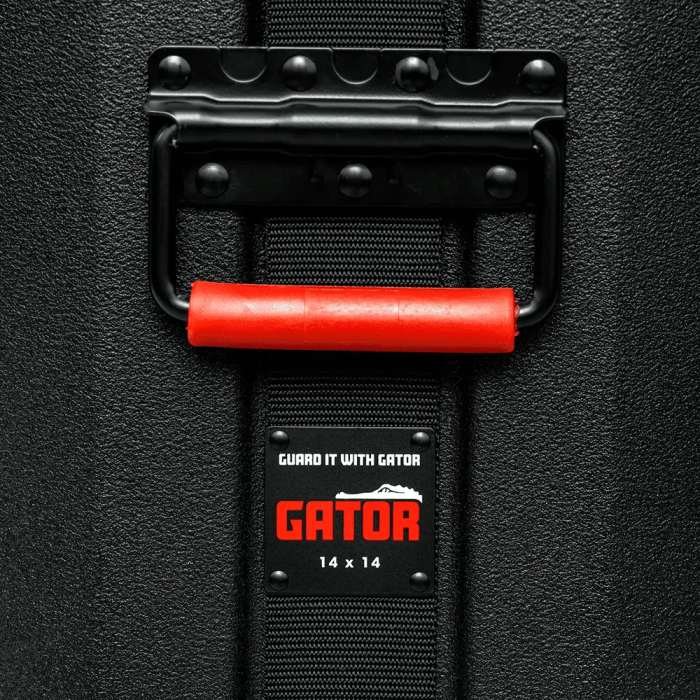 Gator Estuche Para Tom Base 14" X 14" Gator - Plástico Moldeado, Terciopelo Interior 4