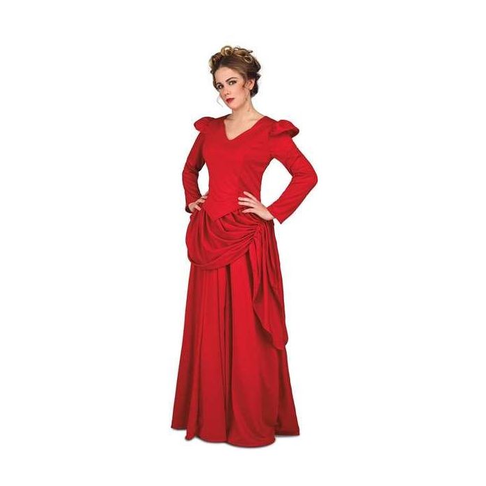 Disfraz dama roja del oeste ml (vestido y enagua) 1 Disfraz dama roja del oeste ml (vestido y enagua) 1