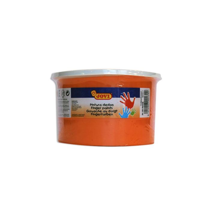 Jovi Estuche 5 Botes Pintura De Dedos 125 mL Naranja 1