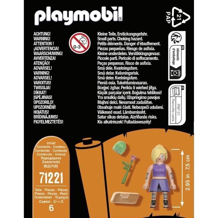 Playmobil Naruto Shippuden Ino con bola de chakra y flor 3