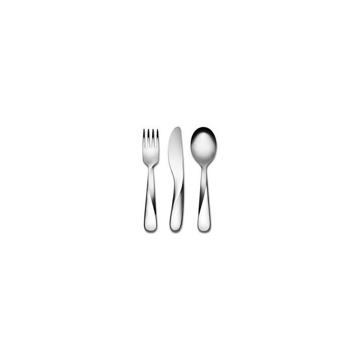Alessi UNS06S3 Giro Kids Set de 4 Cubiertos en Acero Inoxidable 18/10 para Niños Alessi UNS06S3 Giro Kids Set de 4 Cubiertos en Acero Inoxidable 18/10 para Niños