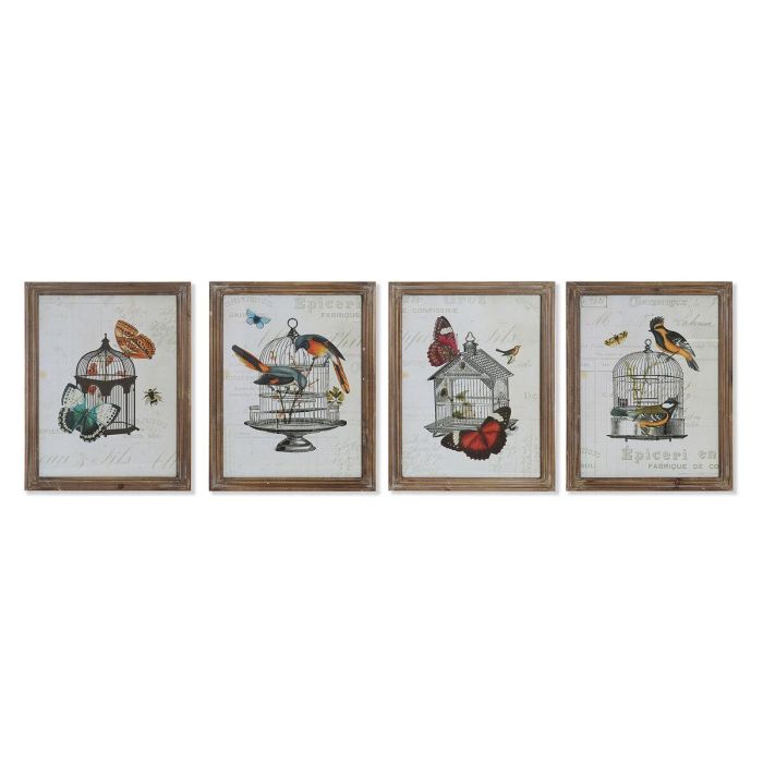 Cuadro Shabby DKD Home Decor Multicolor 2 x 44 x 34 cm (4 Unidades) 1 Cuadro Shabby DKD Home Decor Multicolor 2 x 44 x 34 cm (4 Unidades) 1