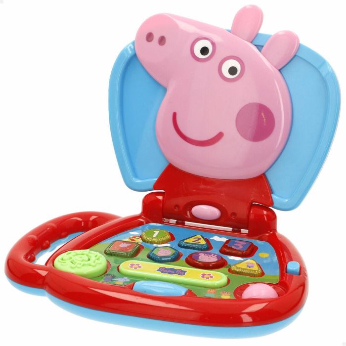 Ordenador de juguete Peppa Pig Inglés 20 x 17 x 14 cm Multicolor (4 Unidades) 6 Ordenador de juguete Peppa Pig Inglés 20 x 17 x 14 cm Multicolor (4 Unidades) 6