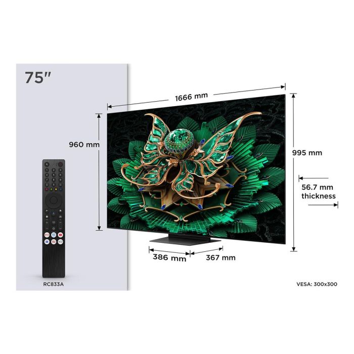 Smart TV TCL 75C7K 75" 4K Ultra HD HDR QD Mini LED 1