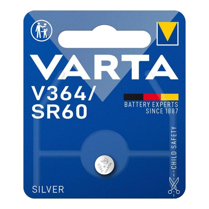 Varta Pila Botón V364 SR60 Óxido de Plata 1.55V Ø6.8 x 2.15mm Blister 1 Unidad Varta Pila Botón V364 SR60 Óxido de Plata 1.55V Ø6.8 x 2.15mm Blister 1 Unidad