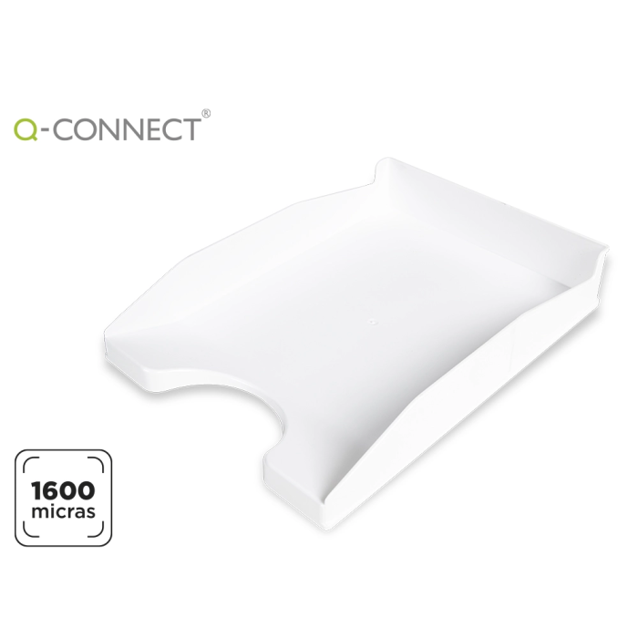 Q-connect Bandeja sobremesa plástico blanco opaco 240x70x340 mm 7 Q-connect Bandeja sobremesa plástico blanco opaco 240x70x340 mm 7