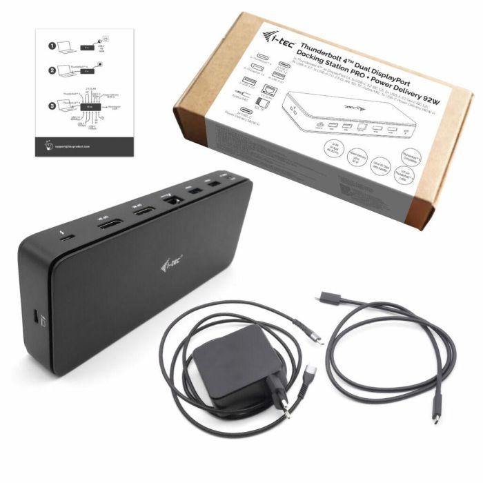 Hub USB i-Tec TB4DUALDPDOCKPDPRO Negro Hub USB i-Tec TB4DUALDPDOCKPDPRO Negro